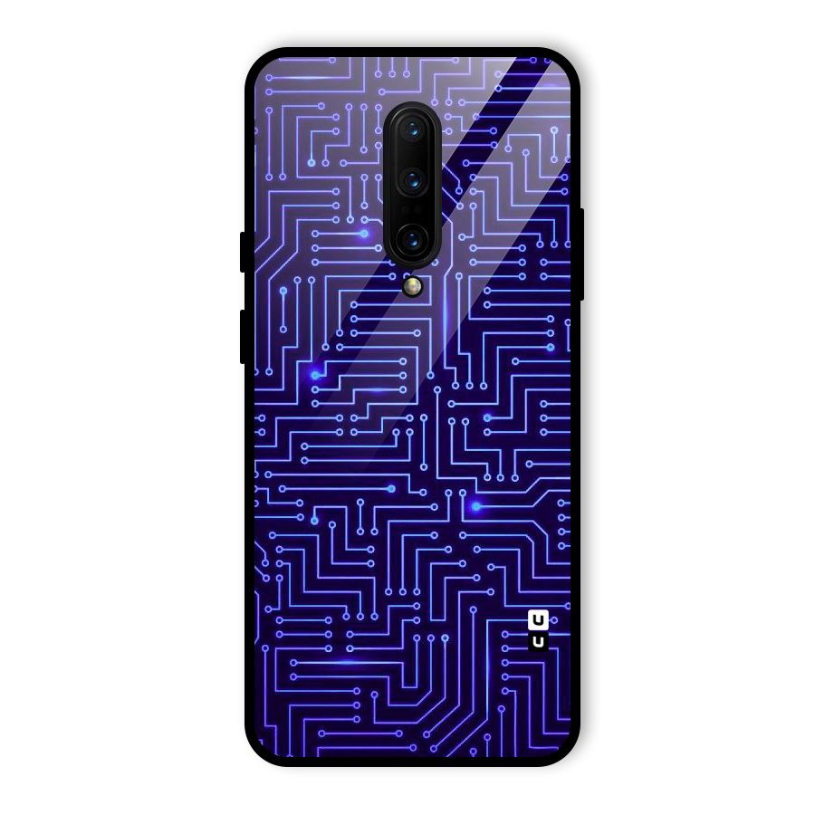 Dotting Lines Glass Back Case for OnePlus 7 Pro