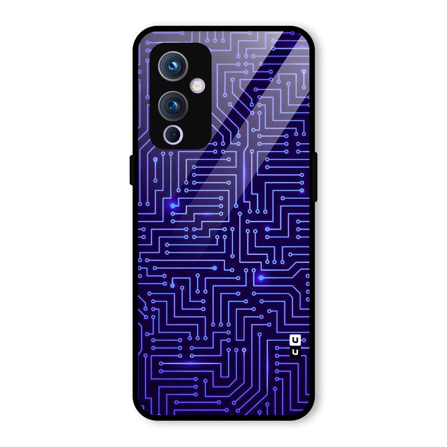 Dotting Lines Glass Back Case for OnePlus 9