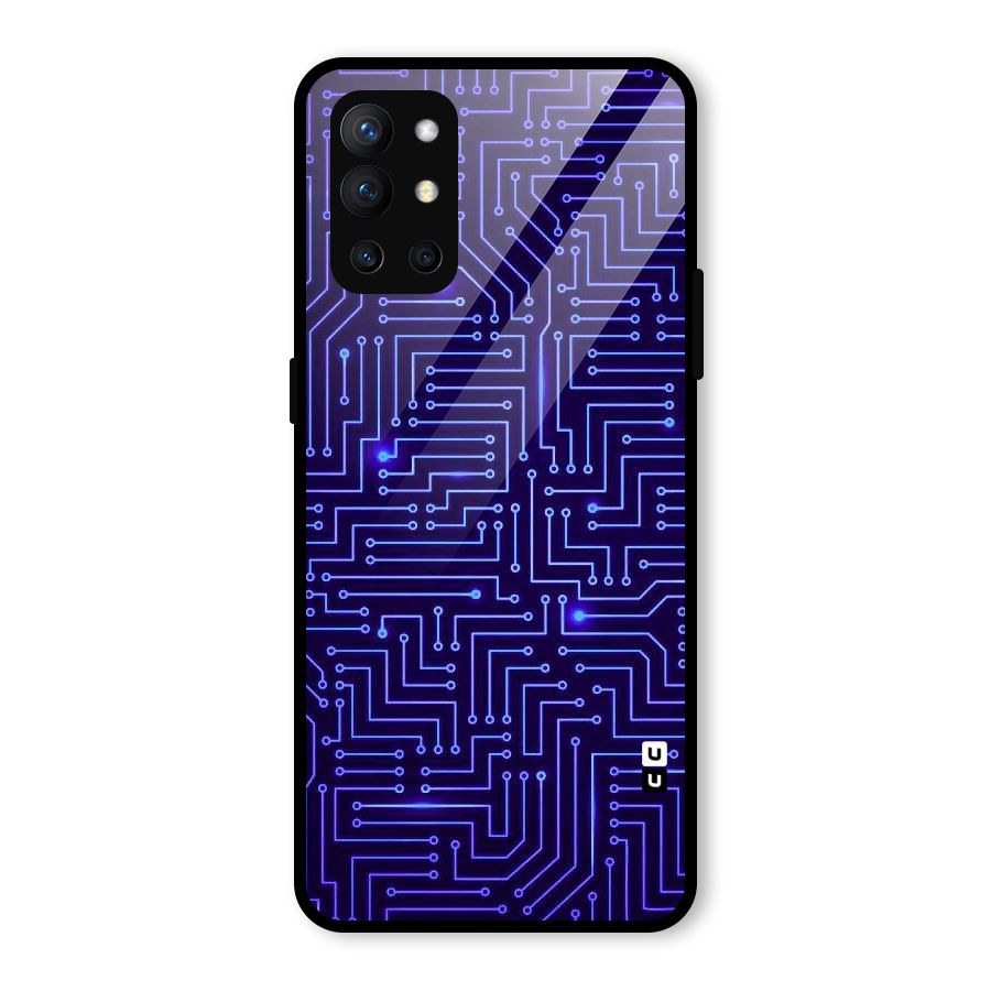 Dotting Lines Glass Back Case for OnePlus 9R