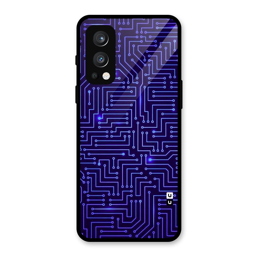 Dotting Lines Glass Back Case for OnePlus Nord 2 5G