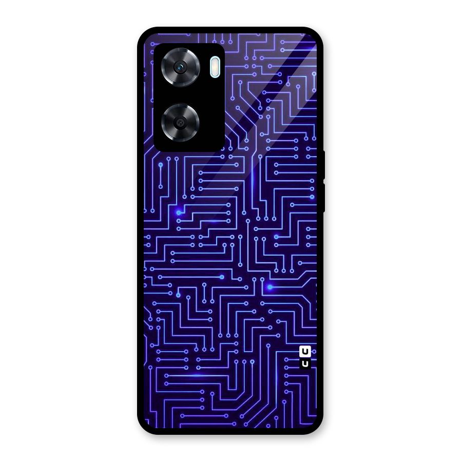 Dotting Lines Glass Back Case for Oppo A77