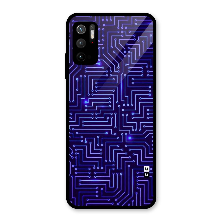 Dotting Lines Glass Back Case for Poco M3 Pro 5G