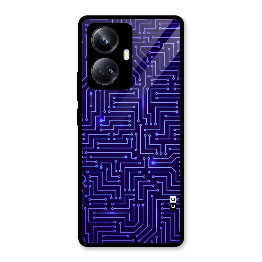 Dotting Lines Glass Back Case for Realme 10 Pro Plus