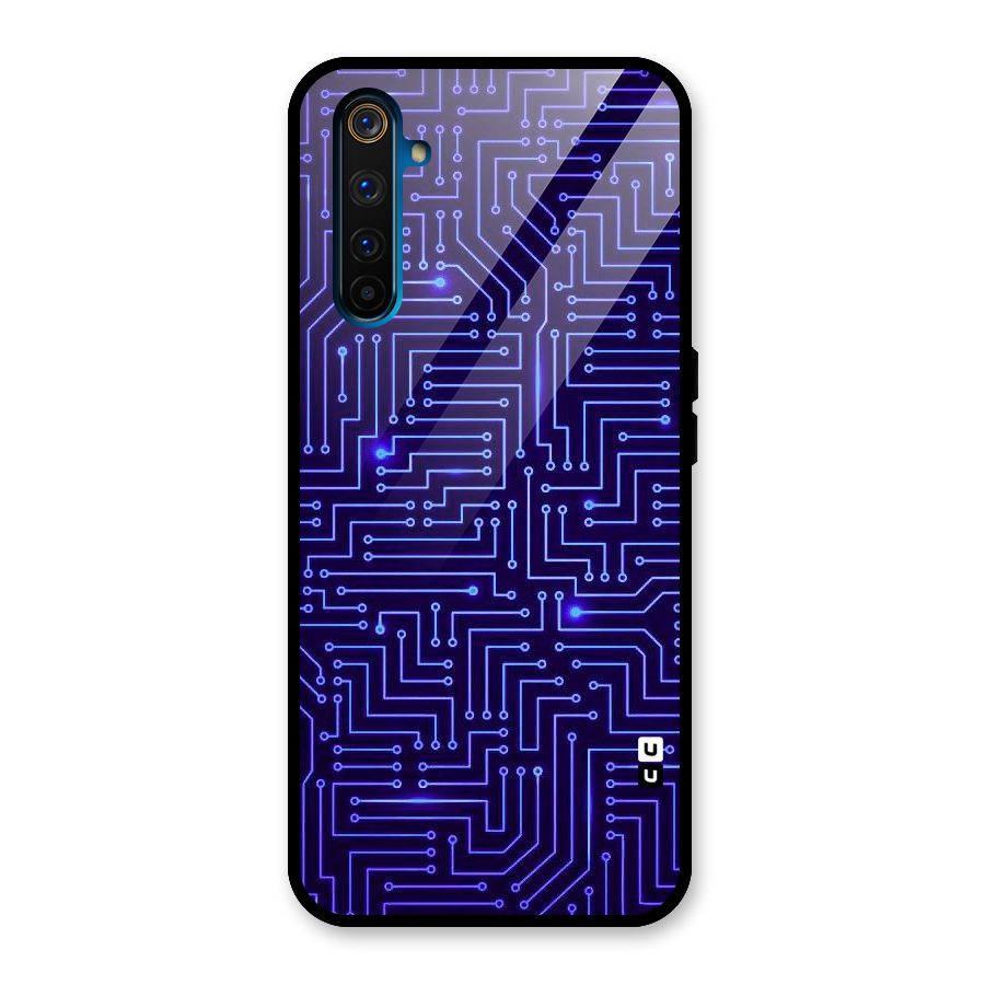 Dotting Lines Glass Back Case for Realme 6 Pro