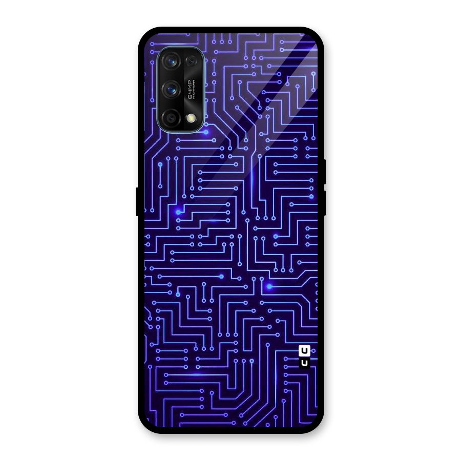 Dotting Lines Glass Back Case for Realme 7 Pro