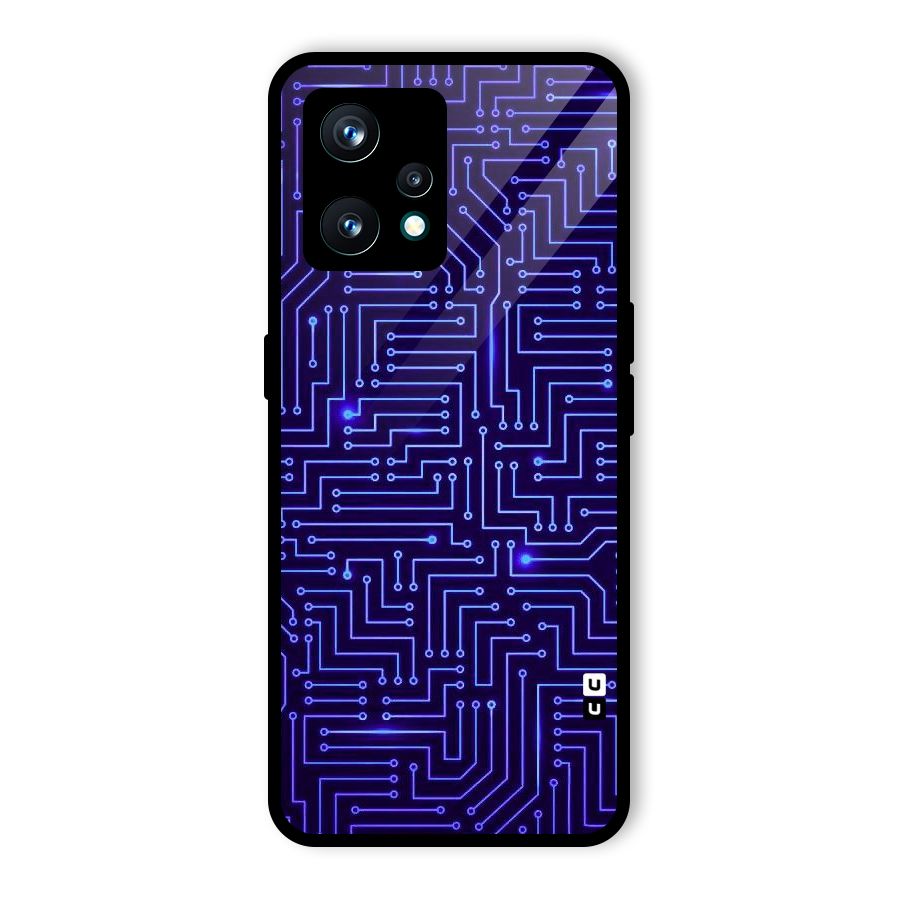Dotting Lines Glass Back Case for Realme 9 Pro Plus 5G