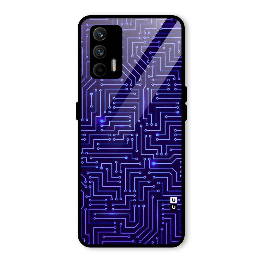 Dotting Lines Glass Back Case for Realme GT 5G