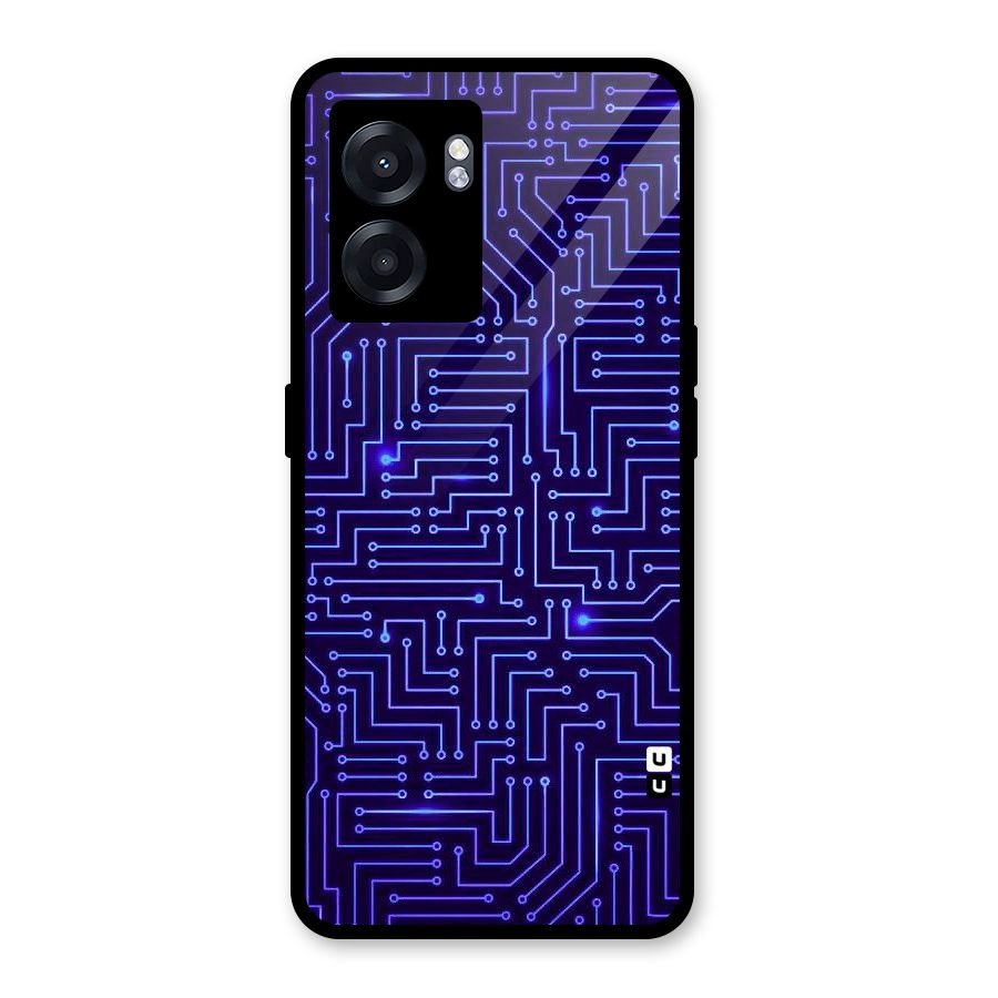 Dotting Lines Glass Back Case for Realme Narzo 50 5G