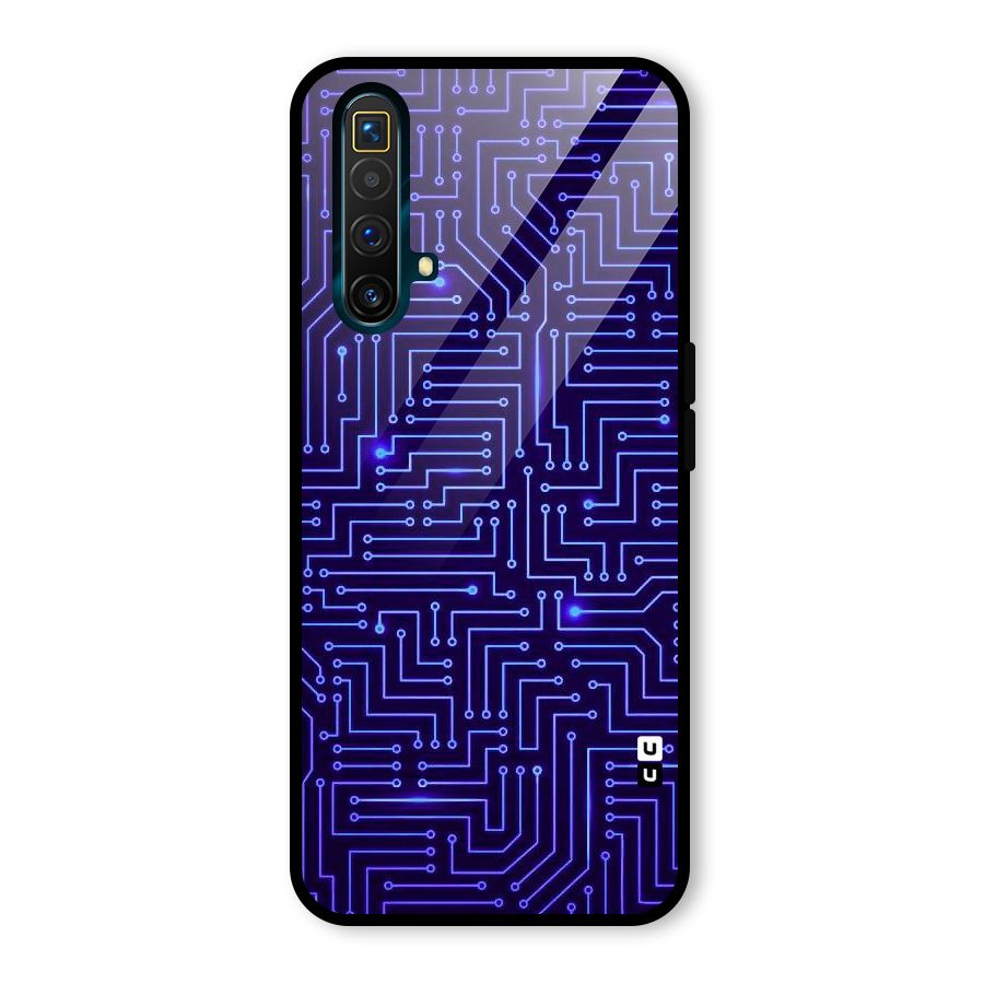 Dotting Lines Glass Back Case for Realme X3 SuperZoom