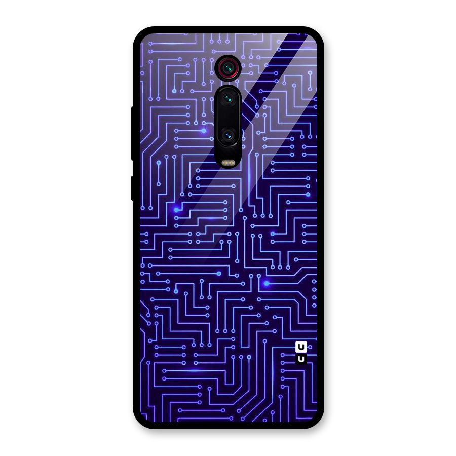 Dotting Lines Glass Back Case for Redmi K20
