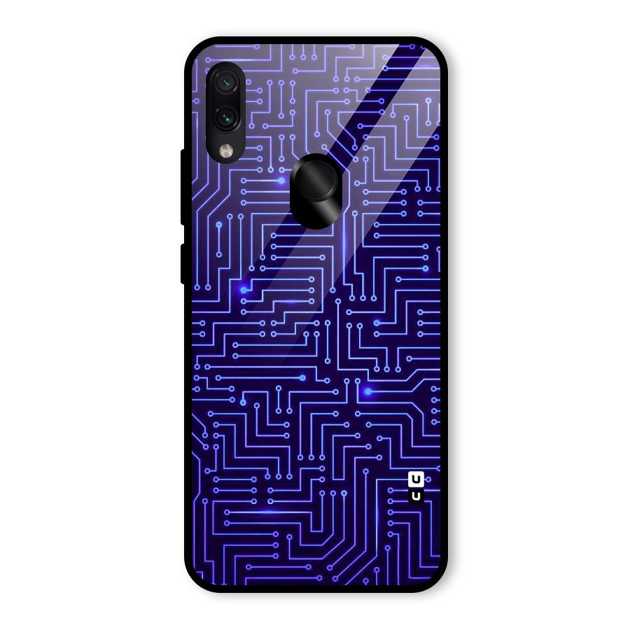 Dotting Lines Glass Back Case for Redmi Note 7S