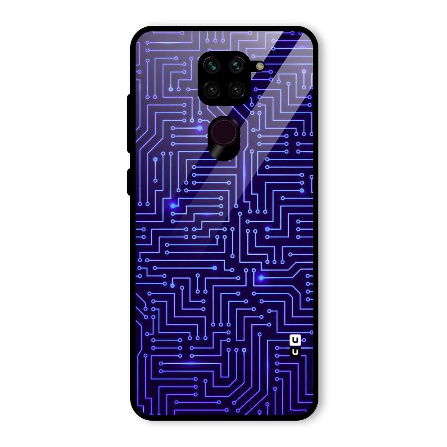 Dotting Lines Glass Back Case for Redmi Note 9