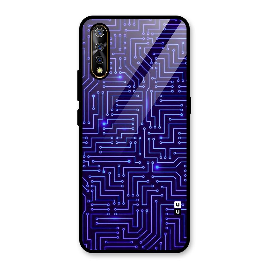 Dotting Lines Glass Back Case for Vivo S1