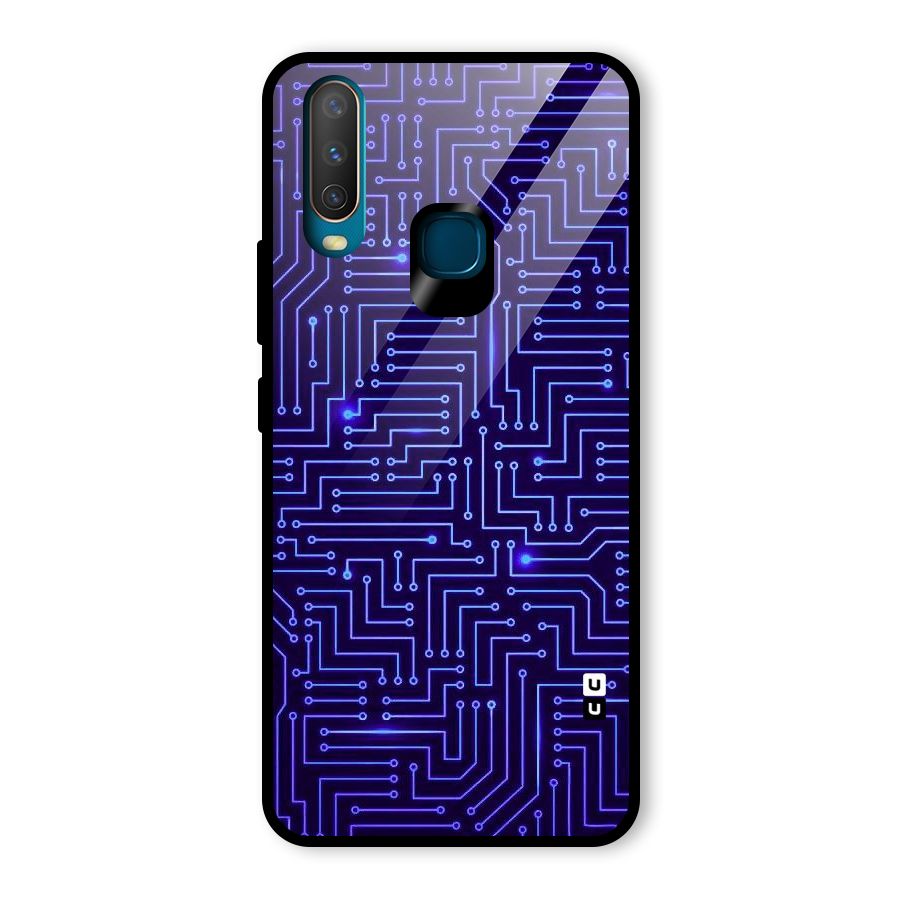 Dotting Lines Glass Back Case for Vivo U10