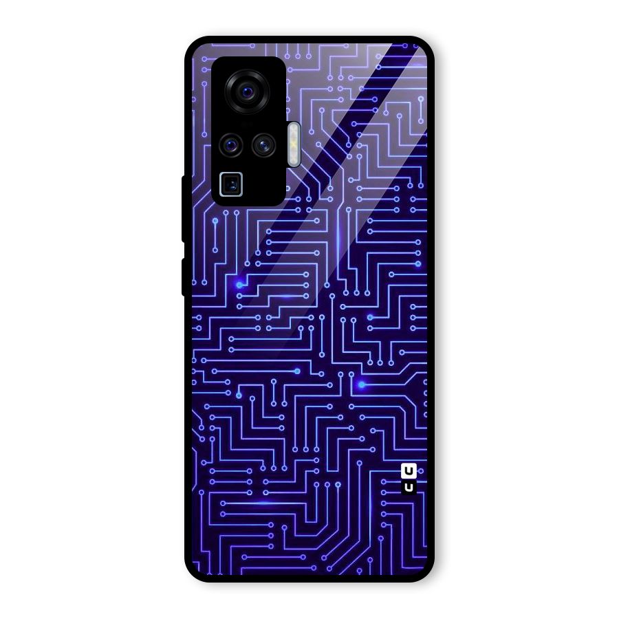 Dotting Lines Glass Back Case for Vivo X50 Pro