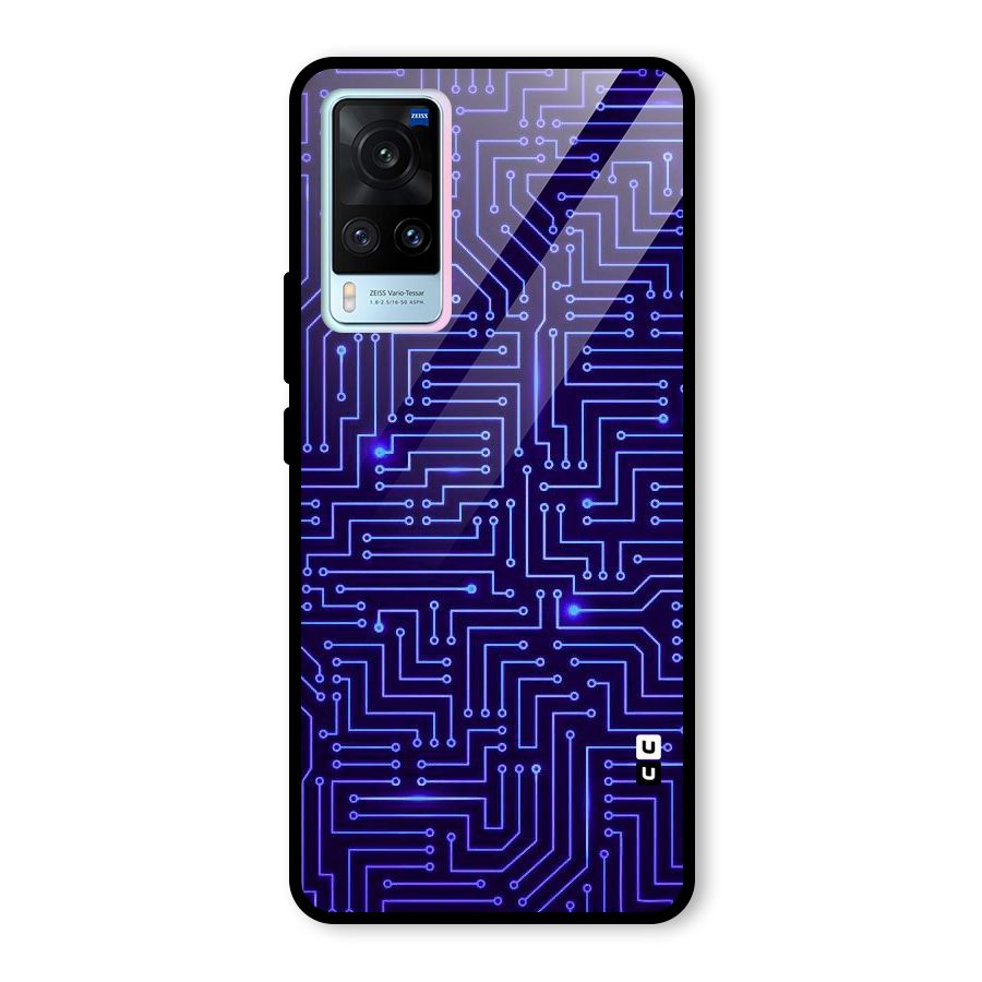 Dotting Lines Glass Back Case for Vivo X60