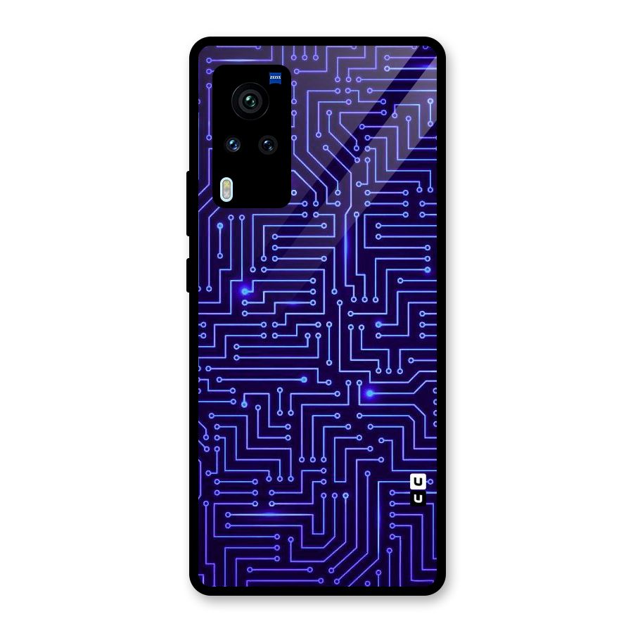 Dotting Lines Glass Back Case for Vivo X60 Pro