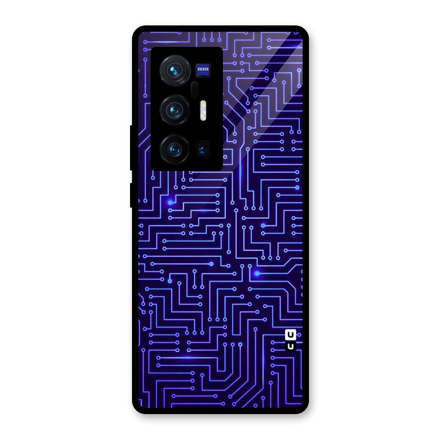 Dotting Lines Glass Back Case for Vivo X70 Pro Plus
