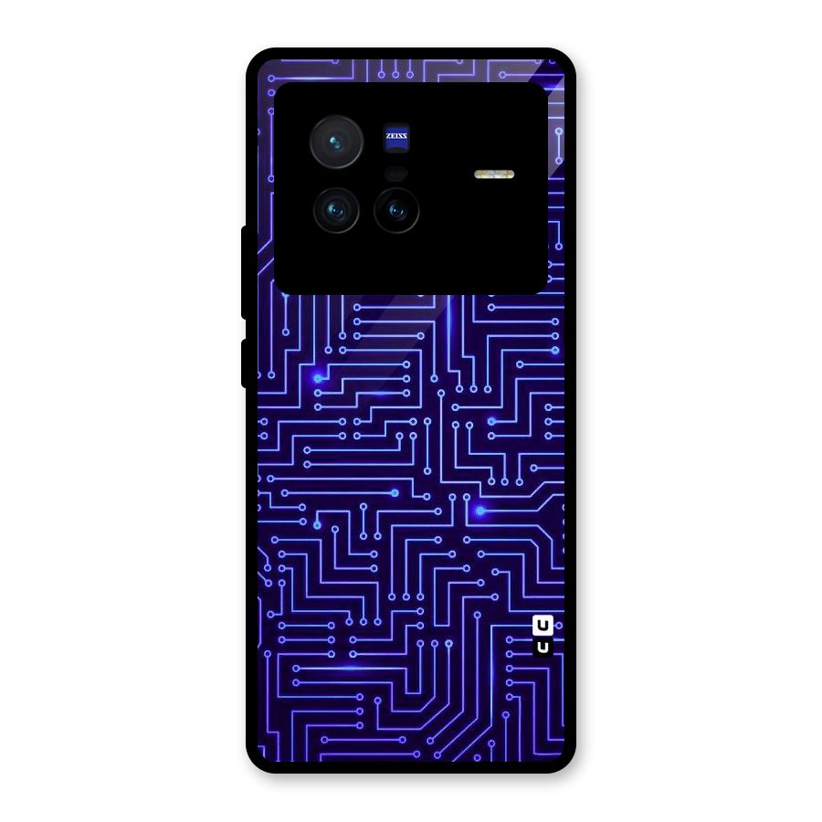 Dotting Lines Glass Back Case for Vivo X80