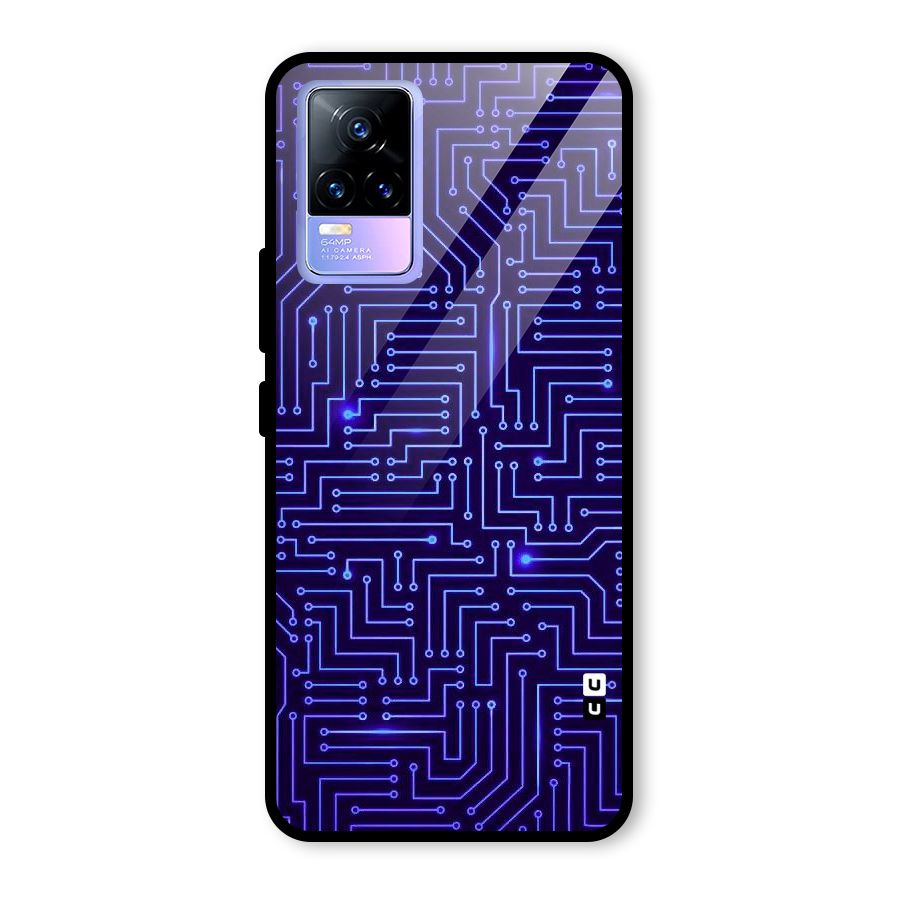 Dotting Lines Glass Back Case for Vivo Y73