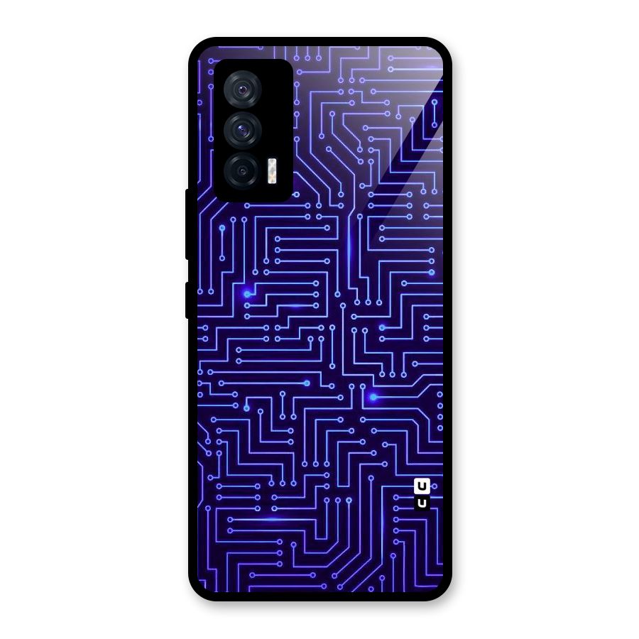 Dotting Lines Glass Back Case for Vivo iQOO 7 5G