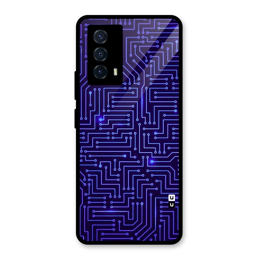 Dotting Lines Glass Back Case for Vivo iQOO Z5