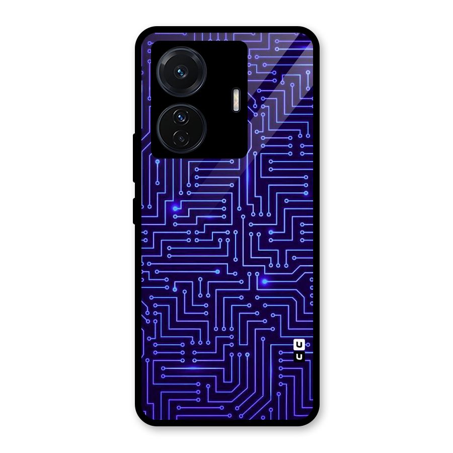 Dotting Lines Glass Back Case for Vivo iQOO Z6 Pro