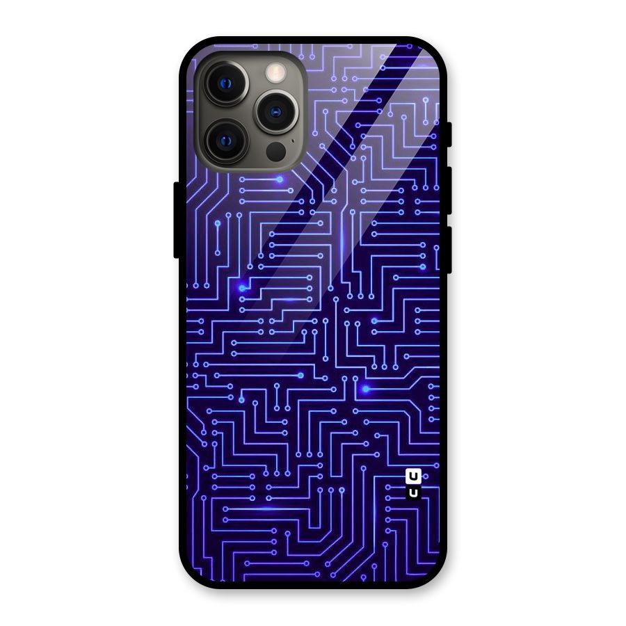 Dotting Lines Glass Back Case for iPhone 12 Pro Max