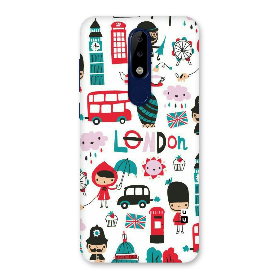 Double Decker Back Case for Nokia 5.1 Plus