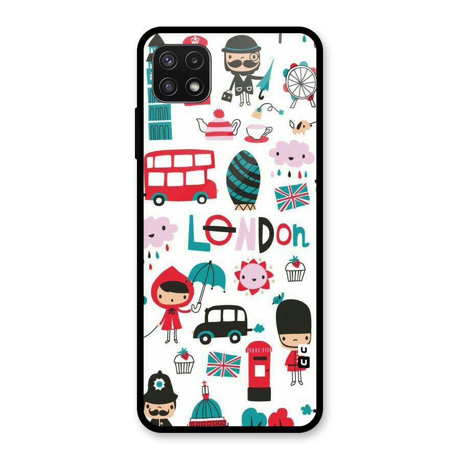 Double Decker Glass Back Case for Galaxy A22 5G
