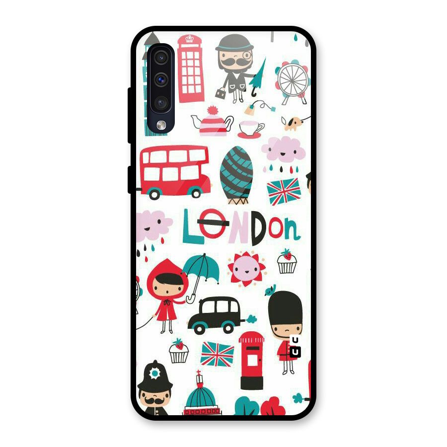Double Decker Glass Back Case for Galaxy A50