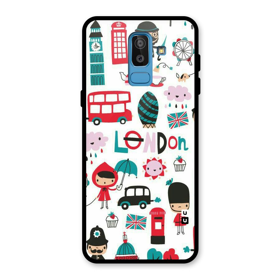 Double Decker Glass Back Case for Galaxy J8