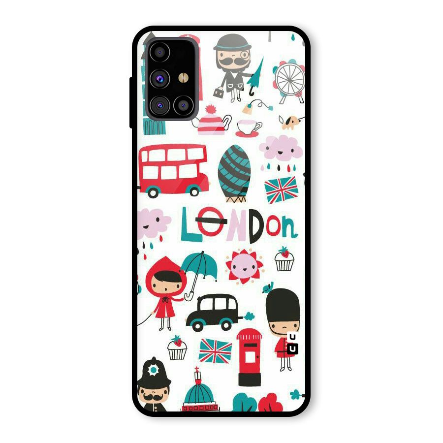 Double Decker Glass Back Case for Galaxy M31s