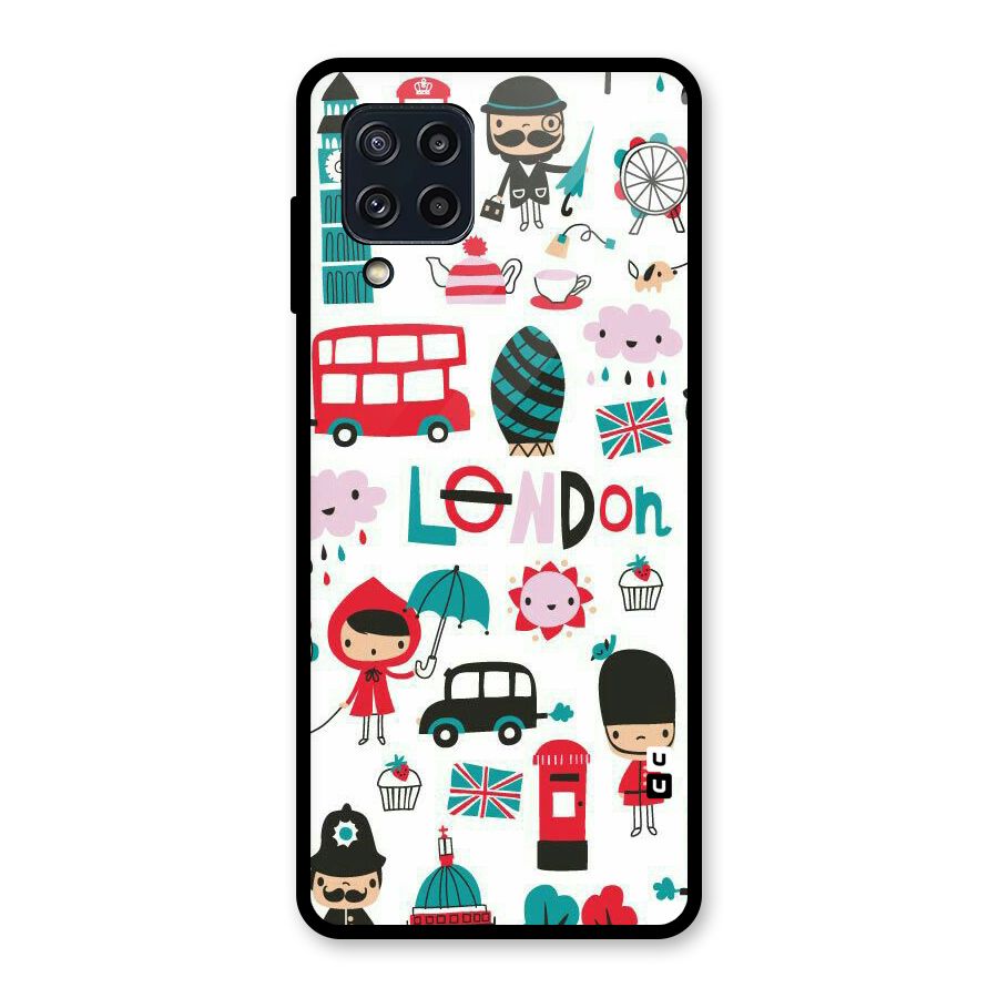 Double Decker Glass Back Case for Galaxy M32