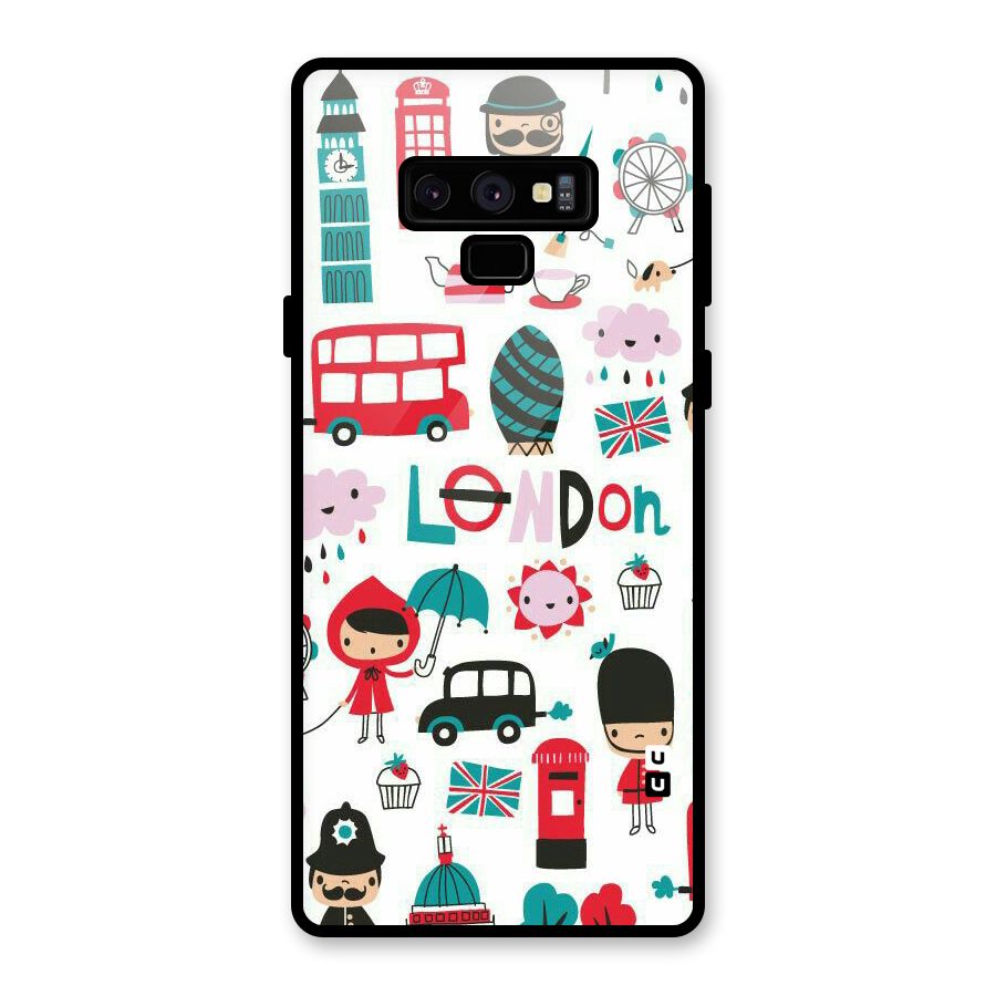 Double Decker Glass Back Case for Galaxy Note 9