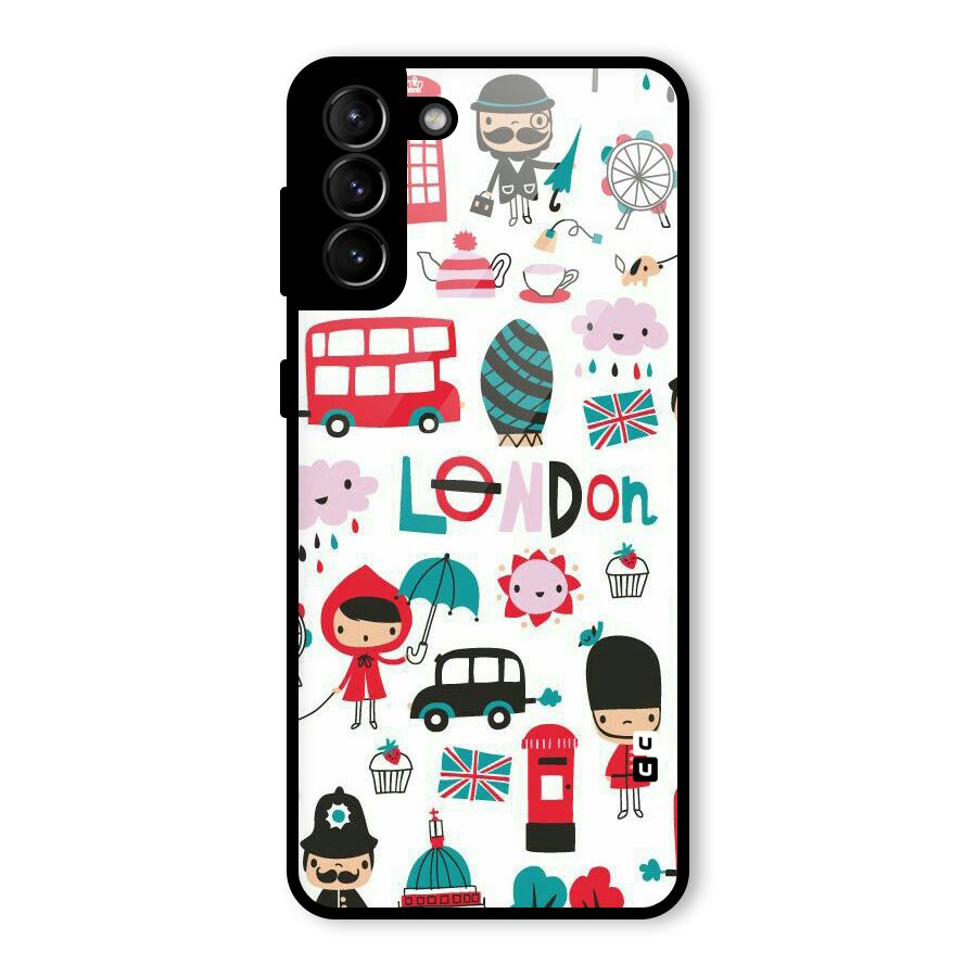 Double Decker Glass Back Case for Galaxy S21 Plus