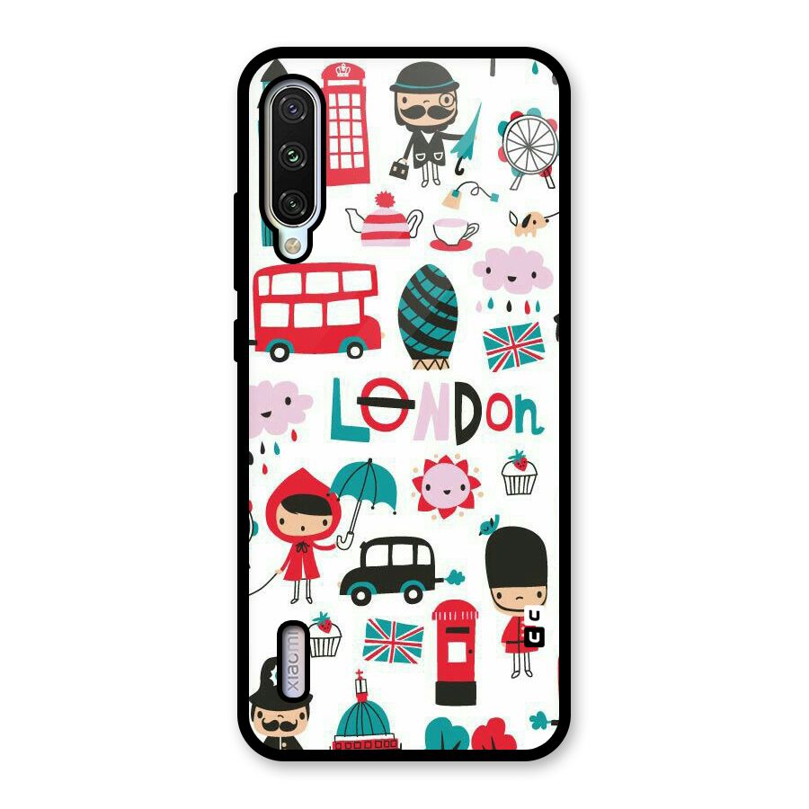 Double Decker Glass Back Case for Mi A3