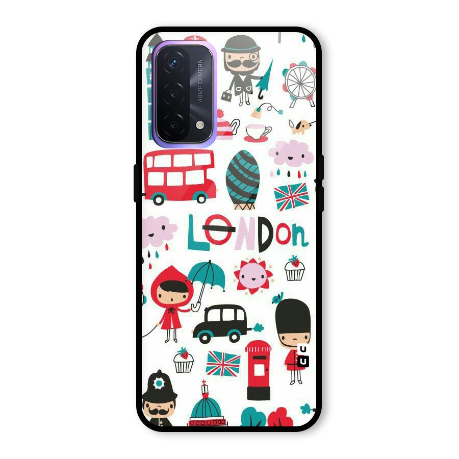 Double Decker Glass Back Case for Oppo A74 5G