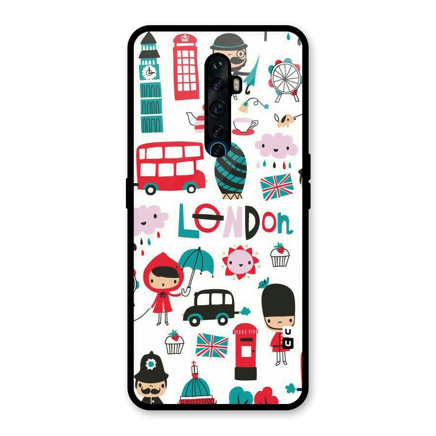 Double Decker Glass Back Case for Oppo Reno2 F