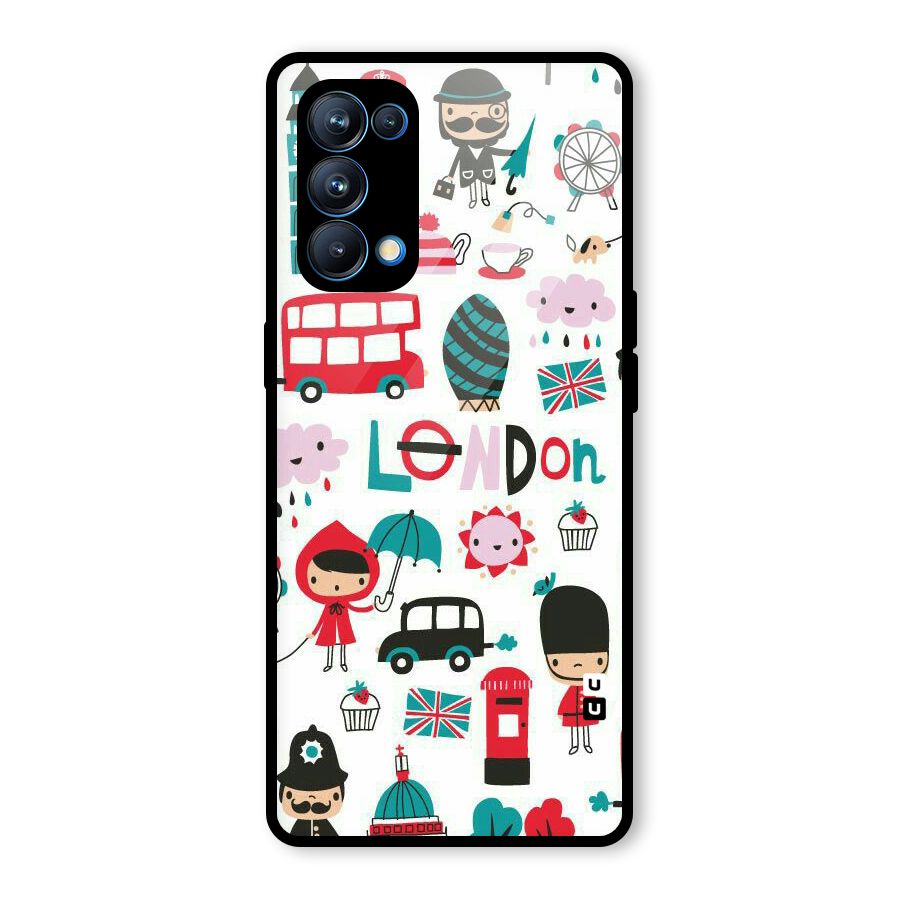 Double Decker Glass Back Case for Oppo Reno5 Pro 5G