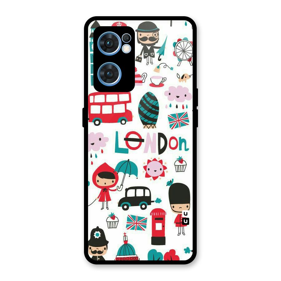Double Decker Glass Back Case for Oppo Reno7 5G