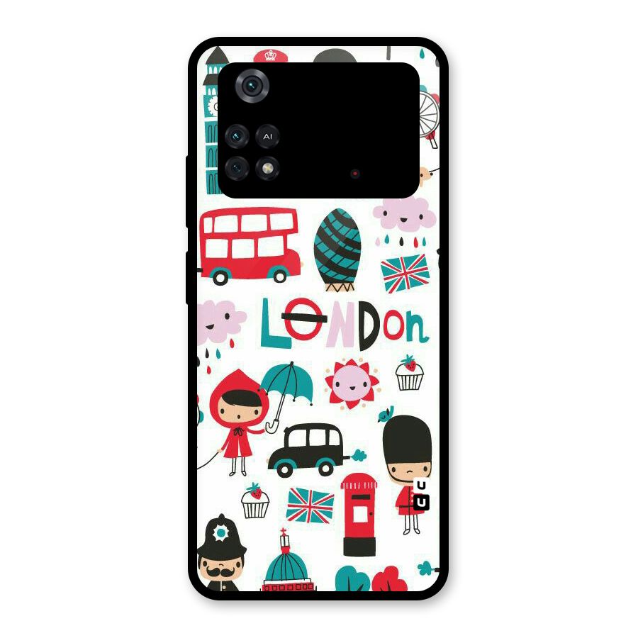 Double Decker Glass Back Case for Poco M4 Pro 4G