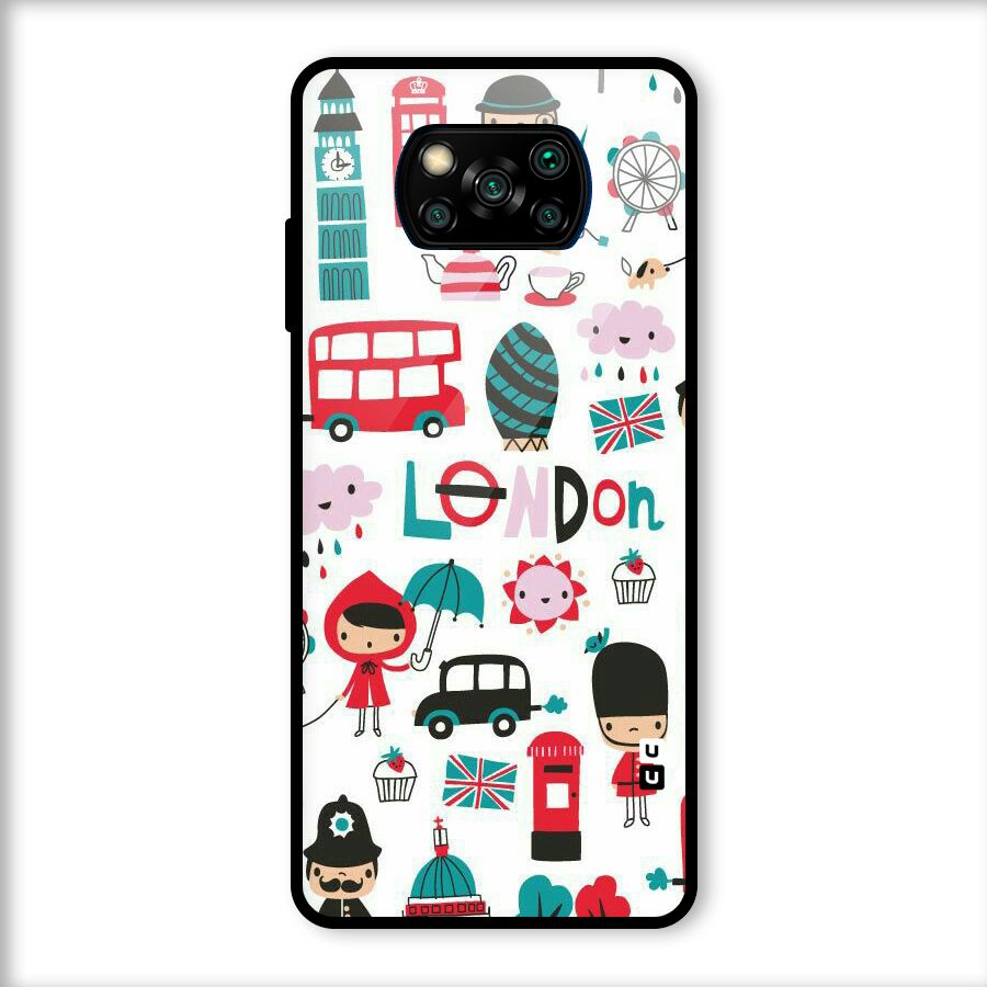 Double Decker Glass Back Case for Poco X3