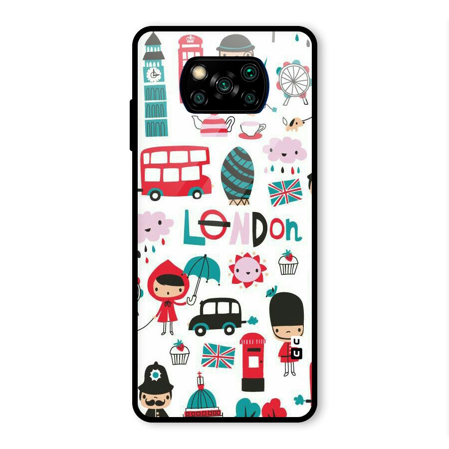Double Decker Glass Back Case for Poco X3 Pro