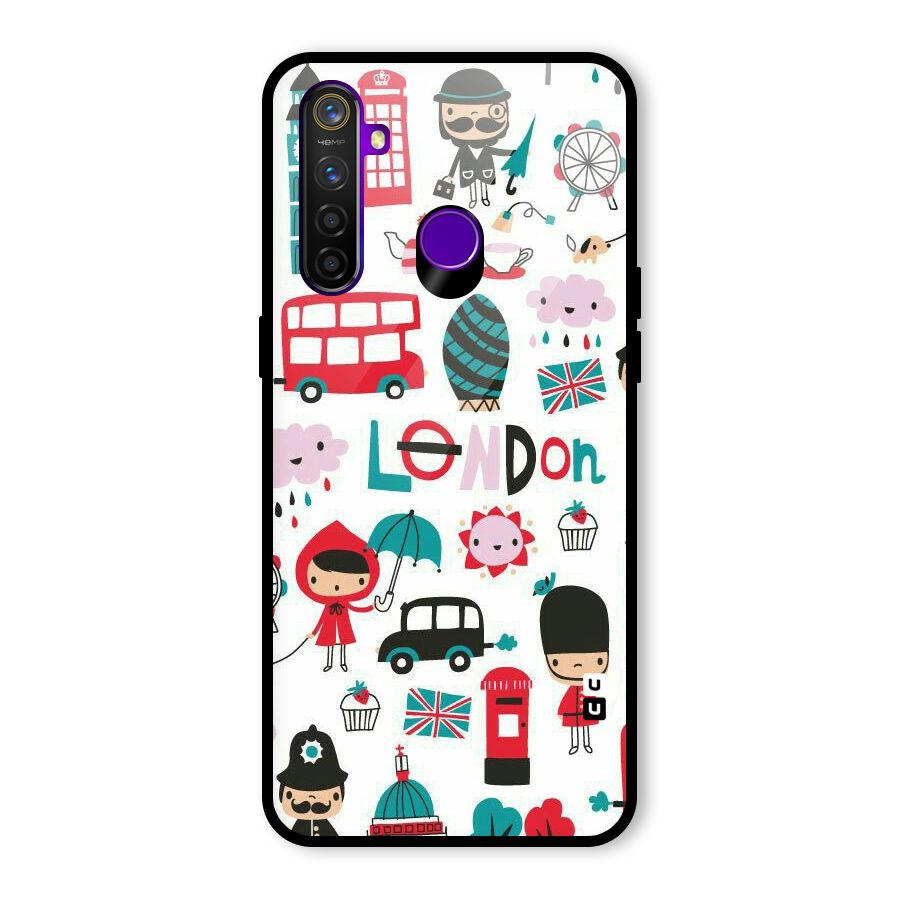 Double Decker Glass Back Case for Realme 5 Pro