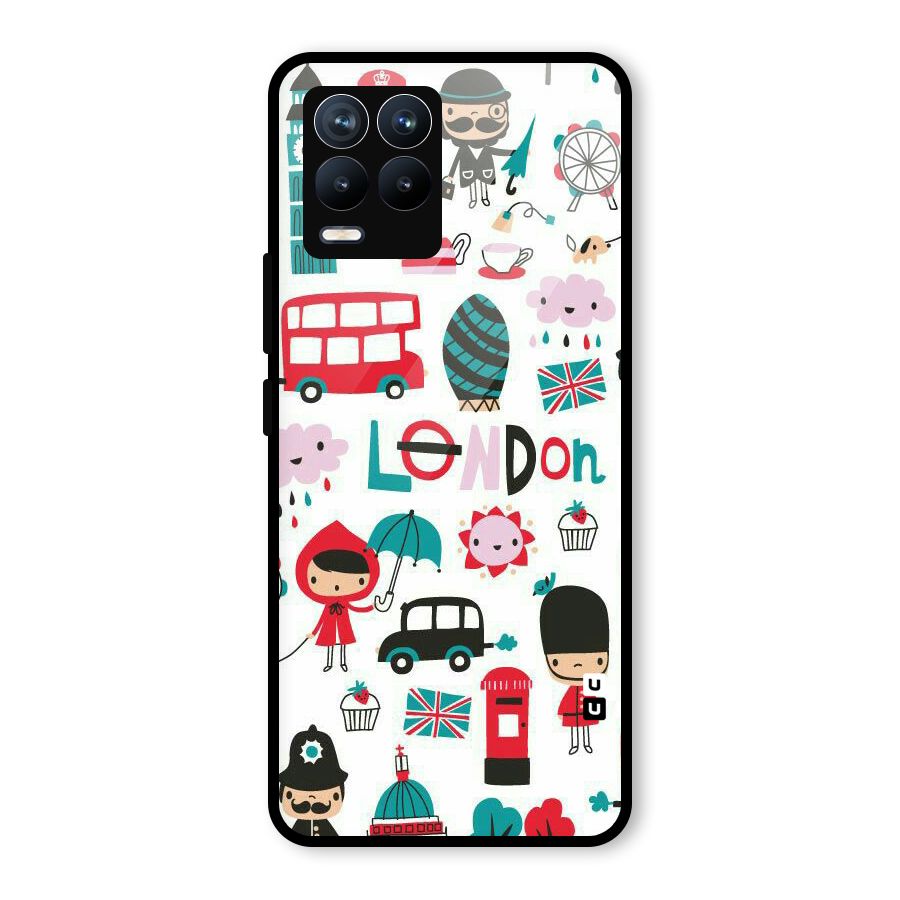 Double Decker Glass Back Case for Realme 8
