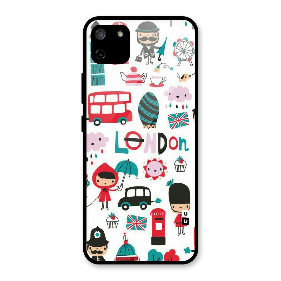 Double Decker Glass Back Case for Realme C11