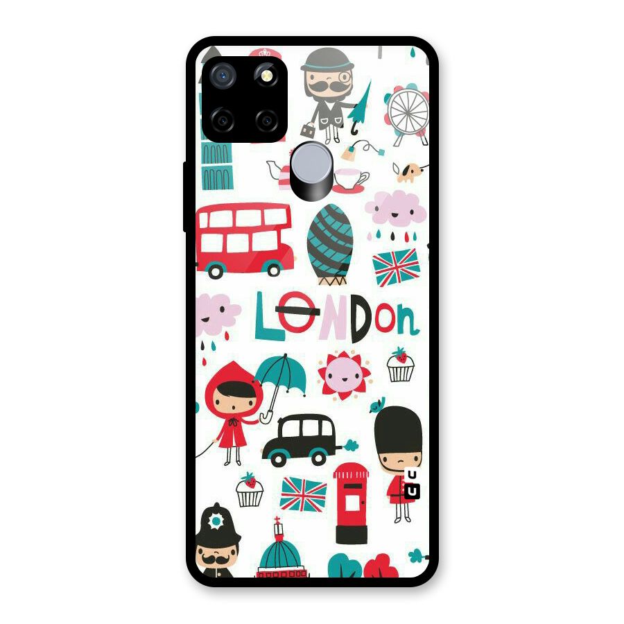 Double Decker Glass Back Case for Realme C15