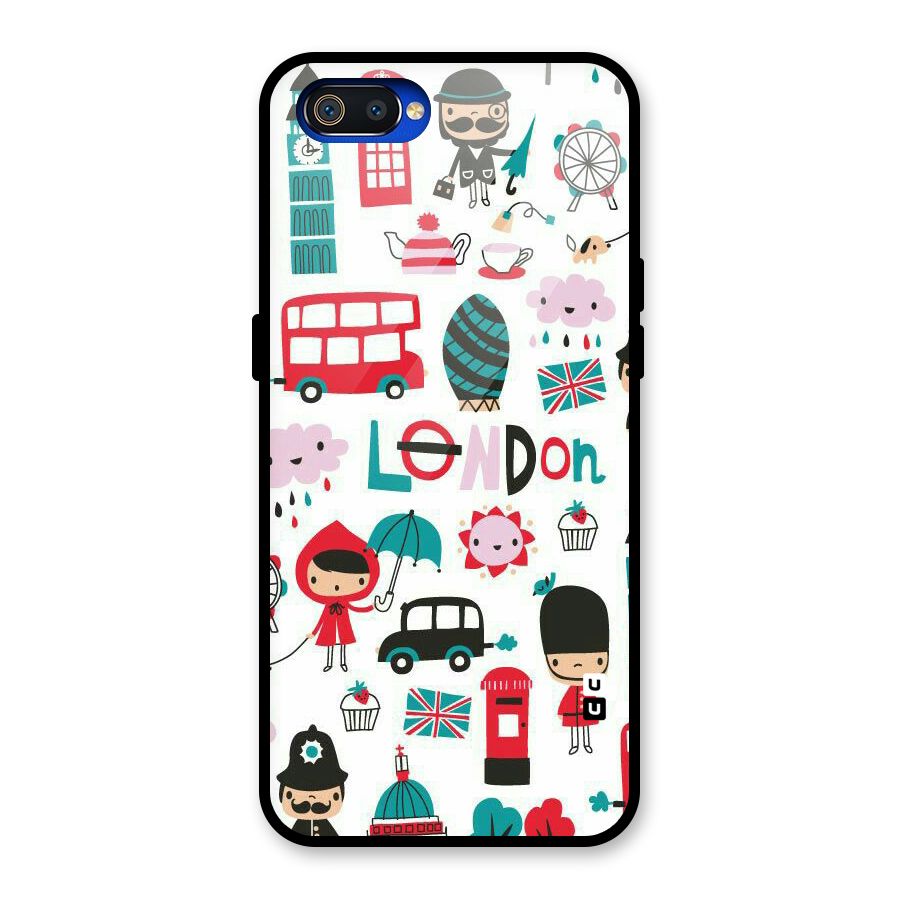 Double Decker Glass Back Case for Realme C2