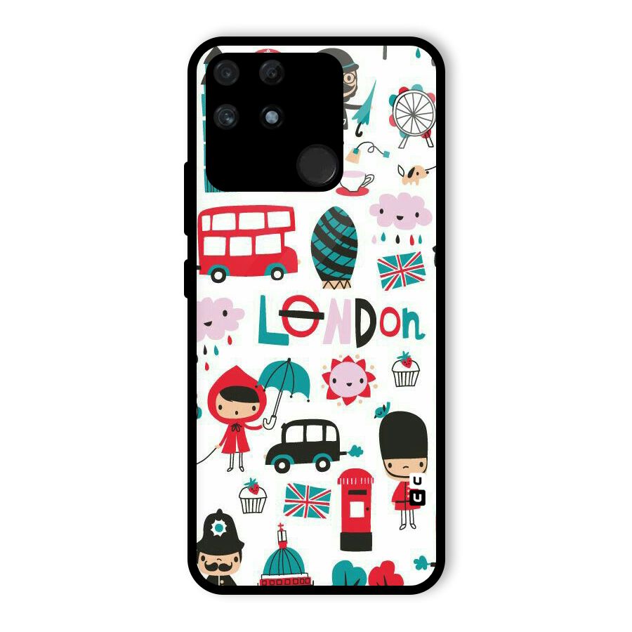 Double Decker Glass Back Case for Realme Narzo 50A